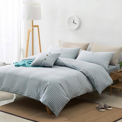 luxury bedding set cotton flat and fitted sheet summer bedding nordic style comfortable bed set