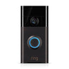 Image of Ring Wi-Fi Enabled Video Doorbell in Venetian Bronze, Works with Alexa