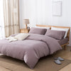 Image of luxury bedding set cotton flat and fitted sheet summer bedding nordic style comfortable bed set